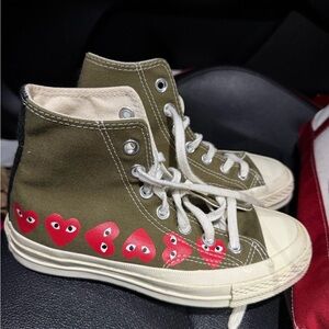 Green converse CDG SNEAKER